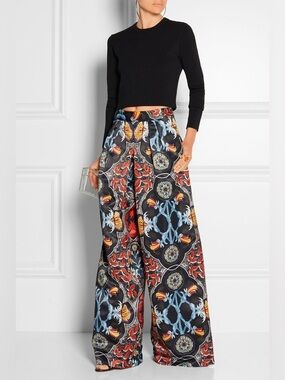 ⭐️ Alice + Olivia Printed Duchesse Satin Wide
Leg Pants $550 RARE⭐️EXCLUSIVE ⭐️6